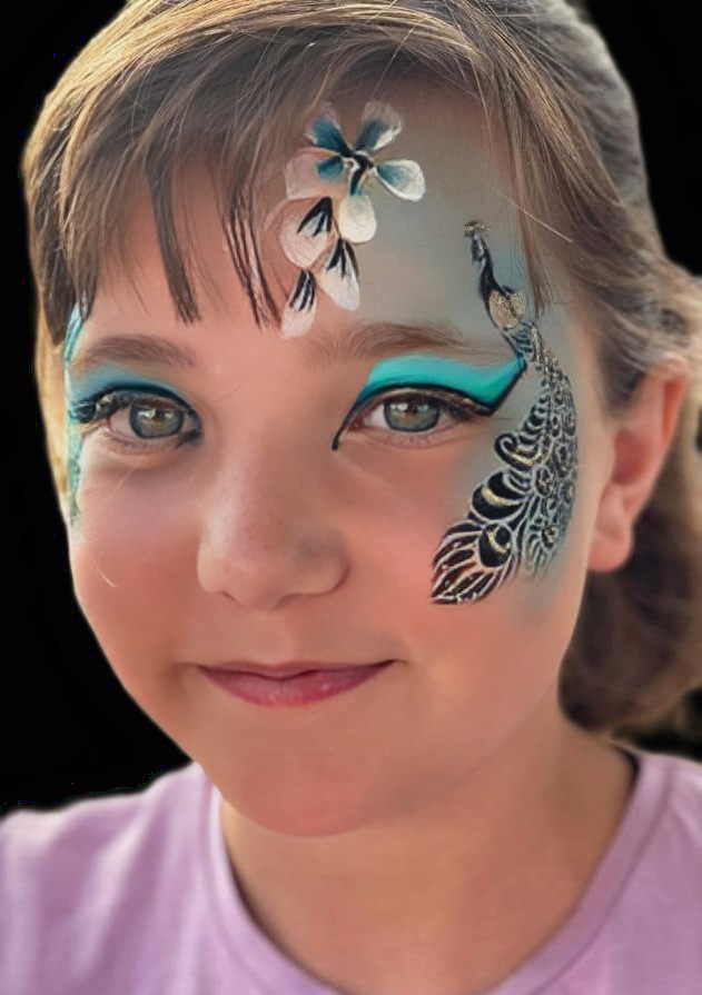 peacock face paint